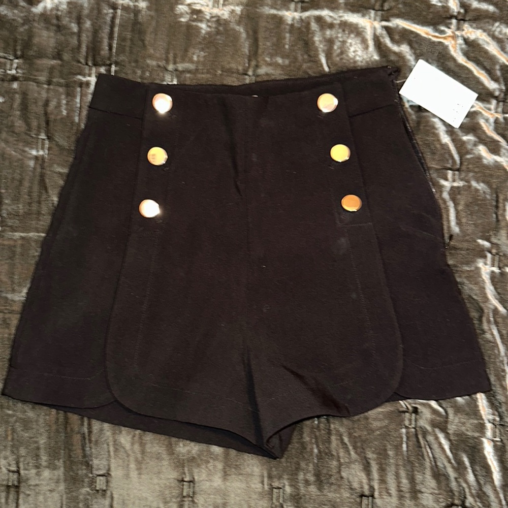 H&M shorts black high waist